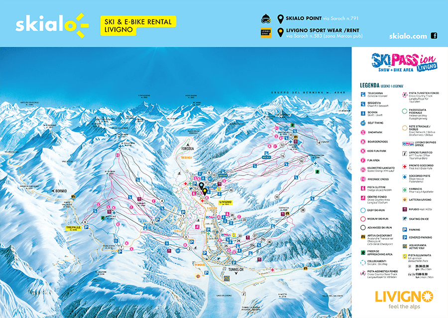 01 ski map livigno piste map skialo ski rental